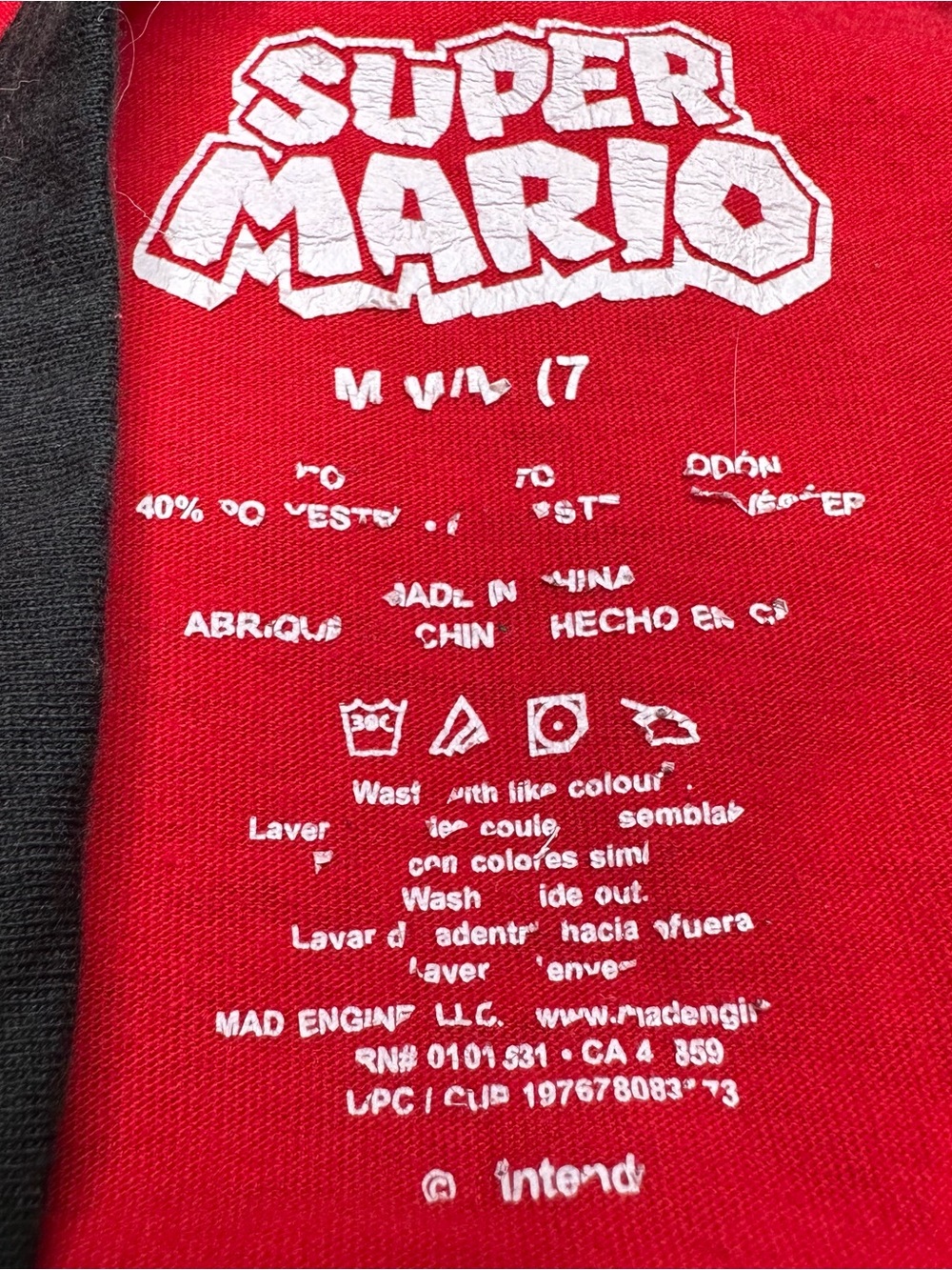 Super Mario Tank Top Red Size 7 - Picture 10 of 16